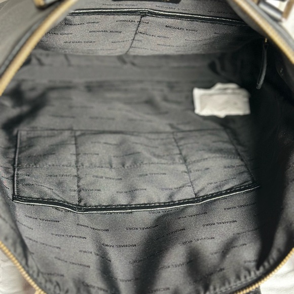 MICHAEL KORS ARIANA LARGE pebbled leather tote in black beautiful sophisticated - Picture 7 of 13